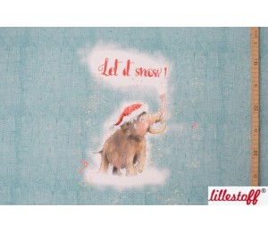 Bio Summersweat Lillestoff - Let it snow Panel